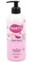 Мыло жидкое крем 500мл с дозатором SANFITO Полевые цветы 1/12
