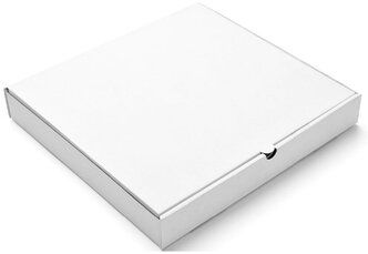 Коробка под пиццу 400х400х40мм Т12 профиль Е белая гофро 50/50 Коробка под пиццу 400х400х40мм Т12 профиль Е белая гофро 50/50