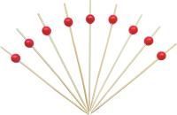 Пика для канапе Жемчуг красный 12см (100шт) 1/40
