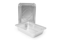 Касалетка алюминиевая 201х118х45/159х84мм 685мл L-край (крышка  ) 50/900