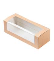Коробка для сладостей с окном 200х80х60мм OSQ SHOW BOX М 25/175