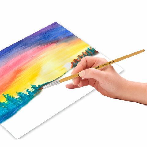 Кисть пони круглая №4 BRAUBERG 1/30/2400