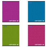 Тетрадь 96л А5 клетка скоба выб лак картон МОНОХРОМ 1/15