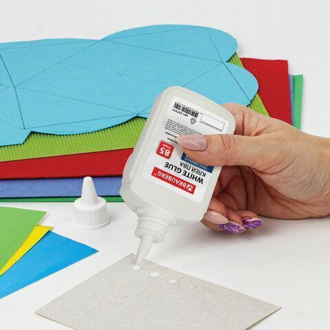 Клей ПВА 85г бумага картон дерево BRAUBERG 1/50