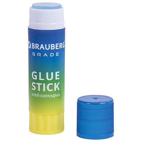 Клей-карандаш 21г BRAUBERG Grade PVP ассорти 1/12/648