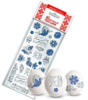 Наклейка для пасхального декора Серебряное Мерцание 1/50