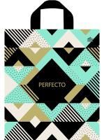 Пакет с петлевой ручкой (31х35)-95 Перфекто Ромбэ ментоловый Тико 25/300