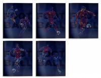 Тетрадь 48л А5 клетка мелованный картон Моменты футбола Schoolformat 5/80