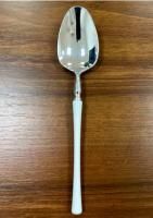 Одноразовая Ложка чайная 160мм металлик с белой ручкой Complement (6шт) 1/36 Одноразовая Ложка чайная 160мм металлик с белой ручкой Complement (6шт) 1/36