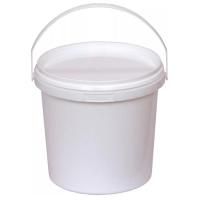 Ведро пищевое белое 5,7л с крышкой 40/40 Ведро пищевое белое 5,7л с крышкой 40/40