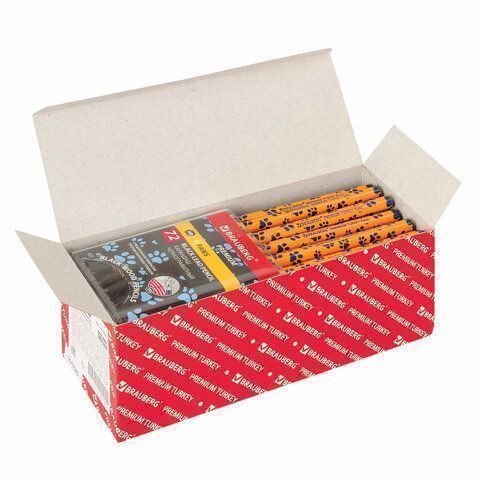 Карандаш ч/гр НВ ассорти дисплей BRAUBERG PREMIUM TURKEY Paws 181566