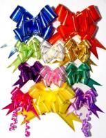 Бант-бабочка 1,2см с золотой полосой 10/200