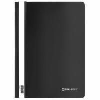 Папка скоросшиватель с прозр верхн лист BRAUBERG А4 черный 1/25/400 Папка скоросшиватель с прозр верхн лист BRAUBERG А4 черный 1/25/400