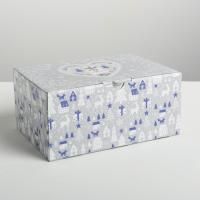 НГ Подарочная коробка 22х15х10 складная Новогодняя 1/1 НГ Подарочная коробка 22х15х10 складная Новогодняя 1/1