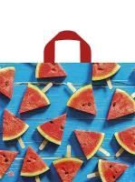 Пакет с петлевой ручкой (34х40)-70 Арбузное настроение Тико 50/300