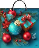 НГ Пакет с пластмассовыми ручками (36х37)-100 Шарики NEO ТИКО 10/100