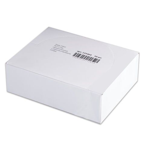 Бейдж 90х57мм горизонтальный эконом с клипсой и булавкой STAFF 1/50/200