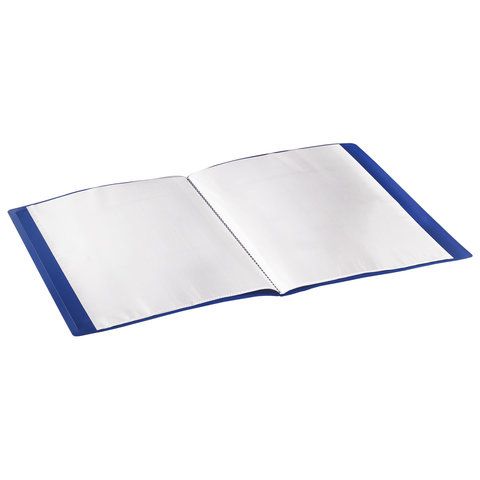 Папка  30 вклад. STAFF синяя 0,5мм 1/5/15