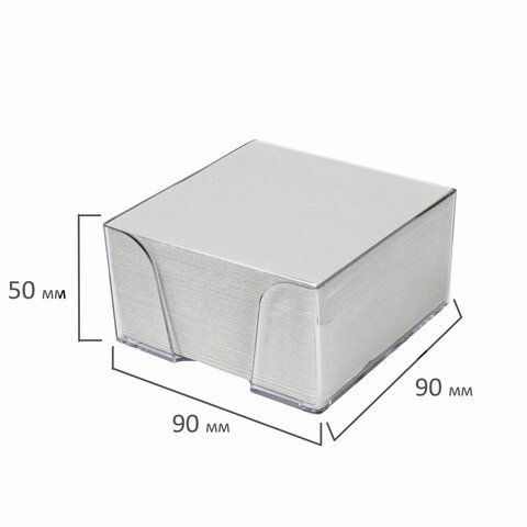 Блок для записей 9х9х5 белый в прозр. подставке STAFF 1/18 Блок для записей 9х9х5 белый в прозр. подставке STAFF 1/18