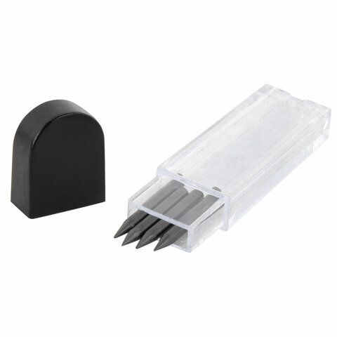 Грифели запасные для циркуля 4шт по 17мм в тубе HB толщина 2мм ПИФАГОР 1/25