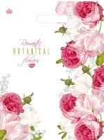 Пакет с вырубной ручкой (34х45)-33 Цветочный роман Тико 50/800