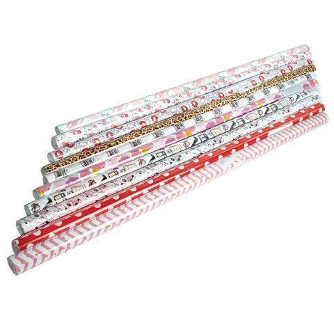 Бумага подарочная 70х100см Золотая Сказка For women,ассор. 5 дизайнов, мелов.70г/м2 1/50