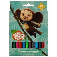 Фломастеры 12цв смываемые картон Мульти-Пульти Чебурашка-2 1/17