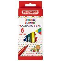 Фломастеры 06цв вентилируемый колпачок Пифагор Эники-Беники 1/24