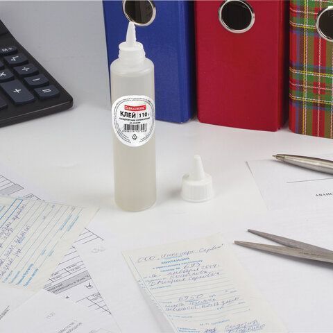 Клей канцелярский силикатный 110г BRAUBERG 1/72