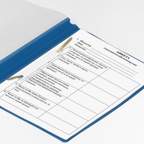 Папка скоросшиватель с прозр верхн листом ФОРМАТ А5 BRAUBERG синяя 1/25/500 Папка скоросшиватель с прозр верхн листом ФОРМАТ А5 BRAUBERG синяя 1/25/500