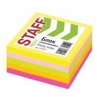 Блок самоклеящийся 76х76мм 400л 5цветов неон STAFF 1/12/96 Блок самоклеящийся 76х76мм 400л 5цветов неон STAFF 1/12/96