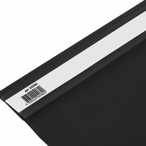 Папка скоросшиватель с прозр верхн лист BRAUBERG А4 черный 1/25/400 Папка скоросшиватель с прозр верхн лист BRAUBERG А4 черный 1/25/400