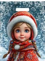 НГ Пакет с вырубной ручкой (31х40)-30 Снегурушка 50/1300