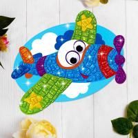 Аппликация стикерами Самолет 1/10