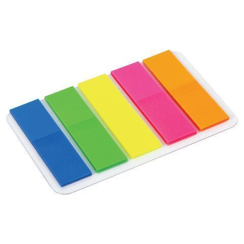 Закладки клейкие пластиковые 45х12мм 5цв х20л неон ЮНЛАНДИЯ 1/48 (Клиент) Закладки клейкие пластиковые 45х12мм 5цв х20л неон ЮНЛАНДИЯ 1/48 (Клиент)