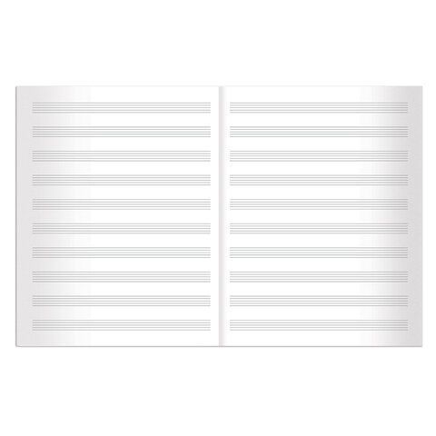 Тетрадь для нот А4 40л обложка мелованный картон, вертикальная, 2 вида 1/20 Тетрадь для нот А4 40л обложка мелованный картон, вертикальная, 2 вида 1/20