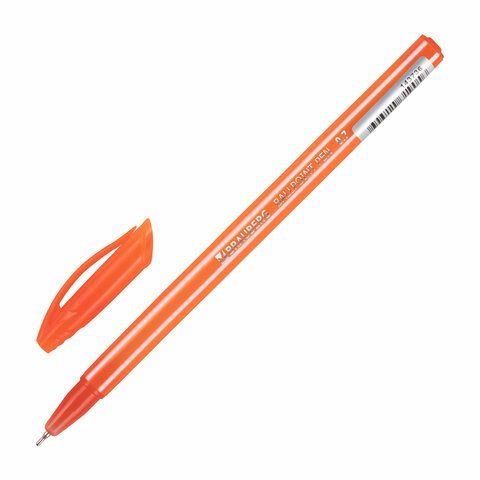 Ручка шариковая масляная BRAUBERG STRIPES СИНЯЯ корпус ассорти узел 0,7мм линия 0,35мм 1/30