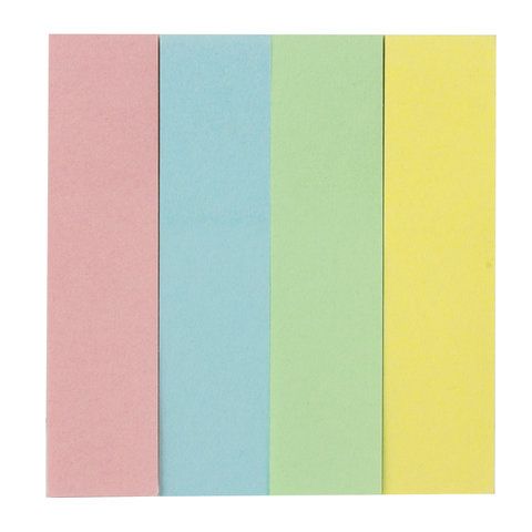 Закладки клейкие бумажные 50х12мм 4цв.х25л пастель STAFF 1/48/768 (Клиент) Закладки клейкие бумажные 50х12мм 4цв.х25л пастель STAFF 1/48/768 (Клиент)