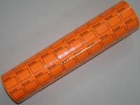 Этикет-лента (29х28) оранжевая 500шт/рул 10/160