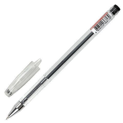 Ручка гелевая черная 0,5мм линия 0,35мм BRAUBERG EXTRA 1/12