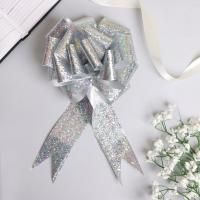 Бант-шар 5см серебро голография 20/20