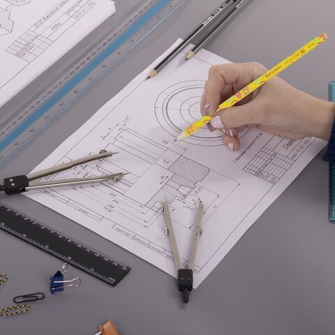 Карандаш ч/гр НВ дерево корпус ассорти FRESH ZONE BRAUBERG 1/72