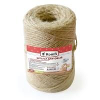 Шпагат джутовый 1200текс 100м бурый  цилиндр Komfi 1/60