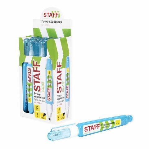 Корректор-ручка 4мл металлический наконечник STAFF College 1/12 (Клиент)