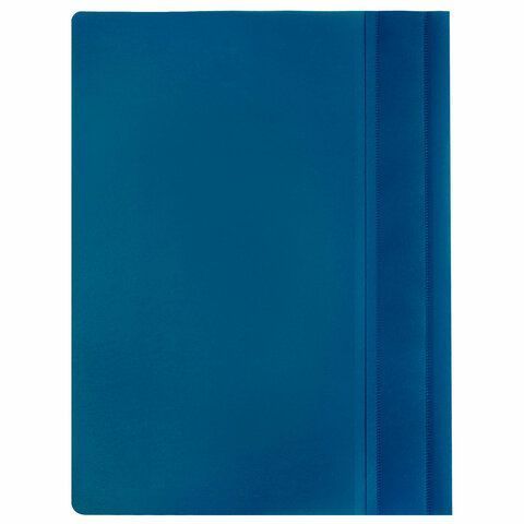 Папка скоросшиватель с прозр верхн листом ФОРМАТ А5 BRAUBERG синяя 1/25/500 Папка скоросшиватель с прозр верхн листом ФОРМАТ А5 BRAUBERG синяя 1/25/500