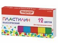 Пластилин 12цв 120г классический ПИФАГОР 1/30