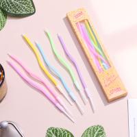 Свеча для торта Серпантин витые разноцветные 6шт 1/1