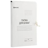 Папка для бумаг на завязках картон BRAUBERG гар пл 300г/кв.м 200л 1/150