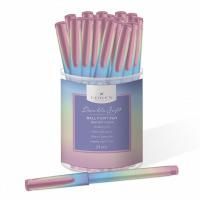 Ручка шариковая масляная синяя 0,7мм корпус прорез LOREX GRADIENT FUSION 1/24