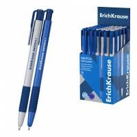 Ручка шариковая автомат синяя 0,7мм с резиновым хватом ERICH KRAUSE 1/50